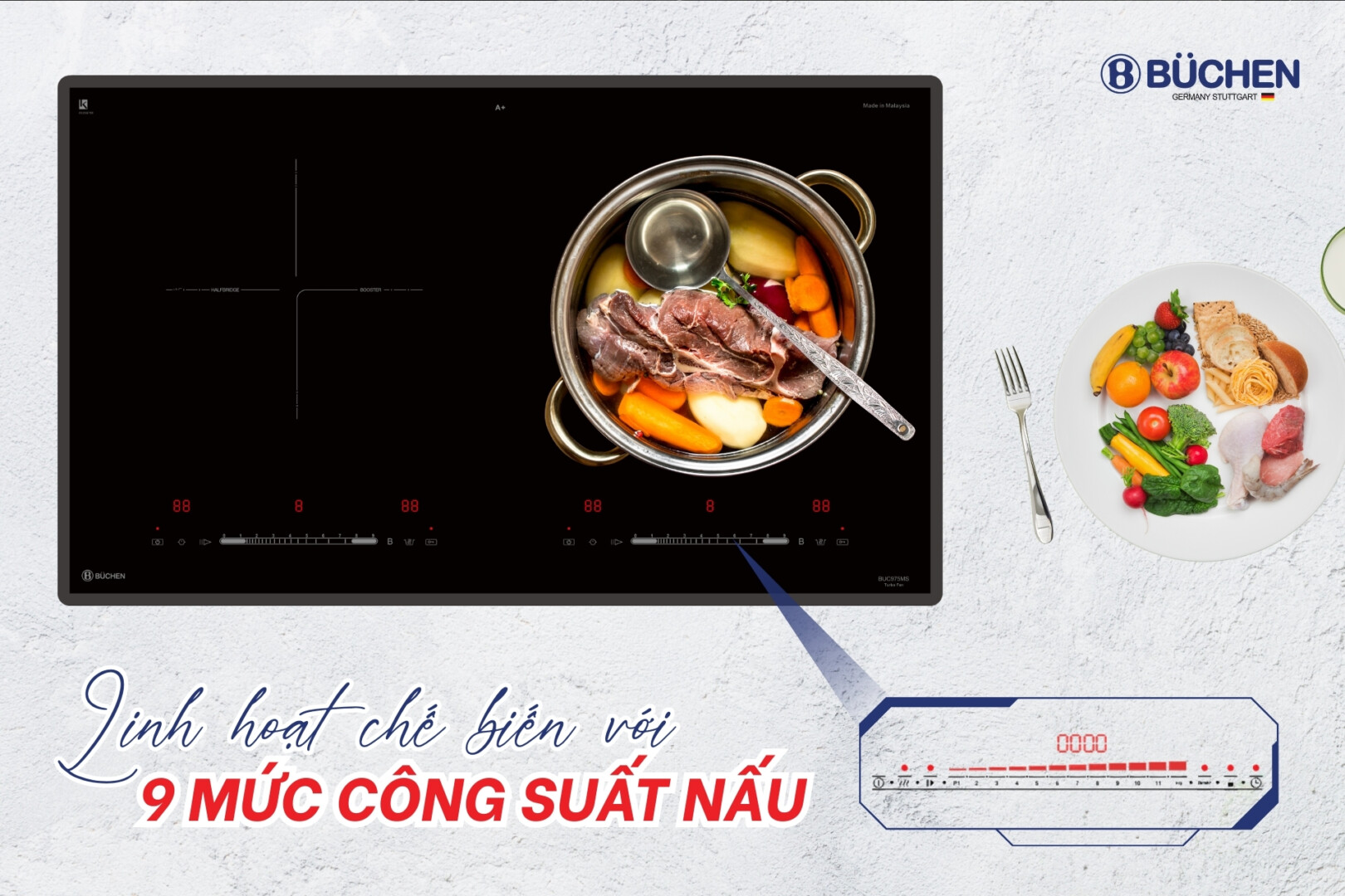 Bếp từ Buchen BUC975MS