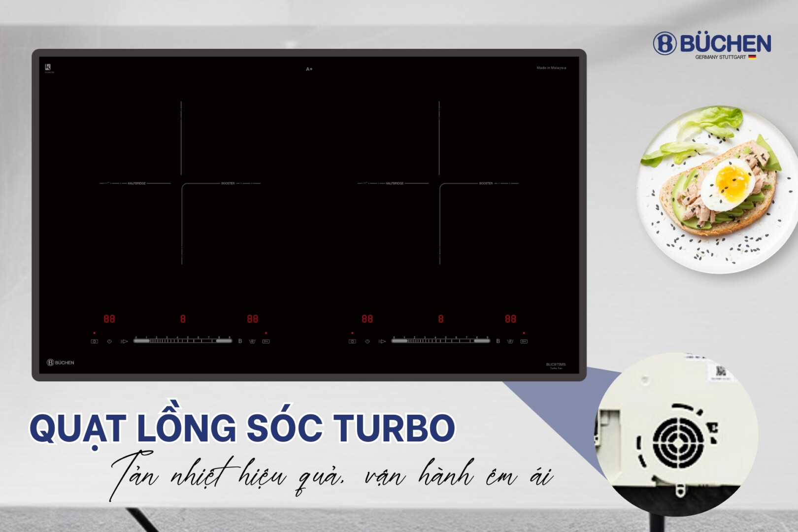 Bếp từ Buchen BUC975MS