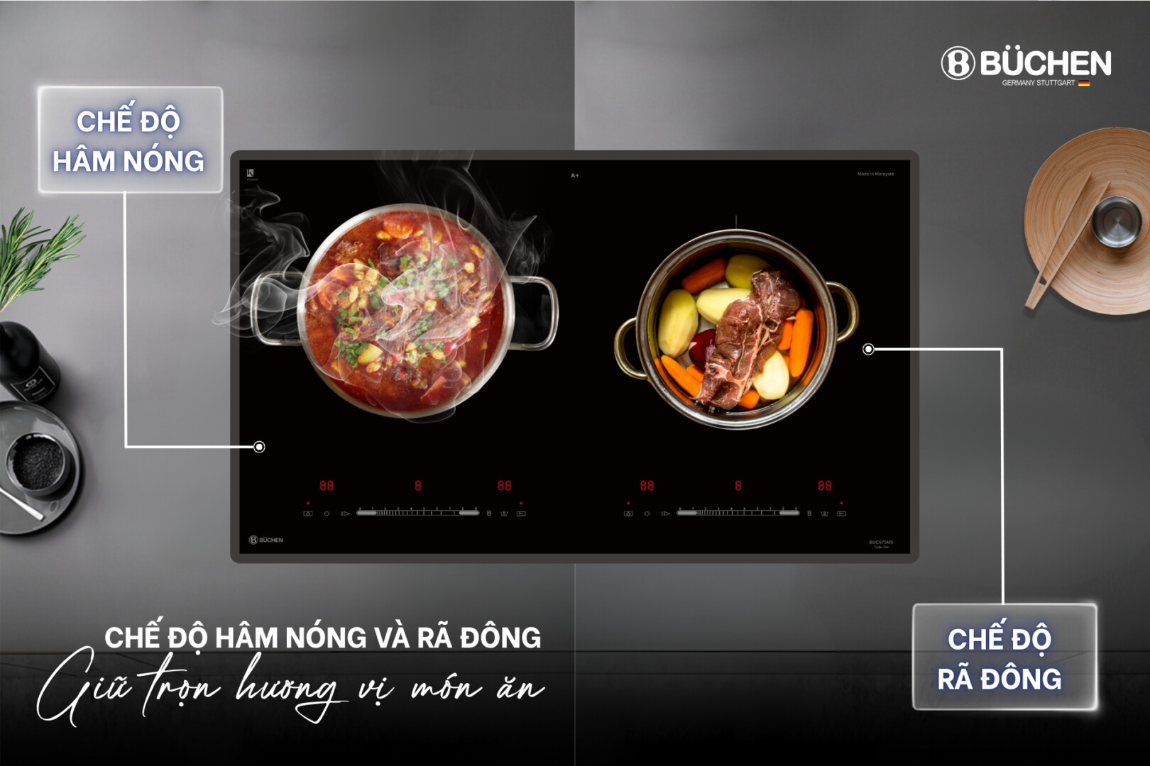 Bếp từ Buchen BUC975MS