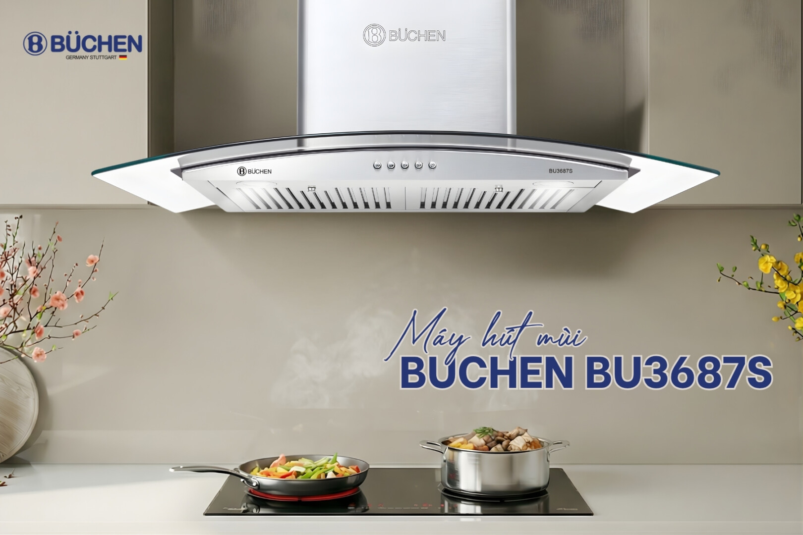 Máy hút mùi Buchen BU3687S