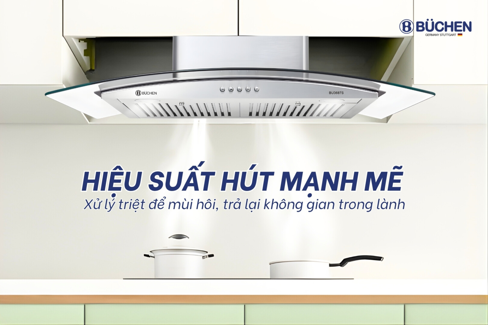 Máy hút mùi Buchen BU3687S