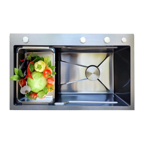 Chậu handmade Buchen 1 hố 7846LUX