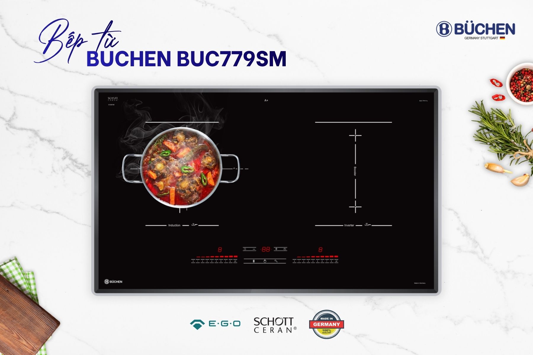 Bếp từ Buchen BUC779SM