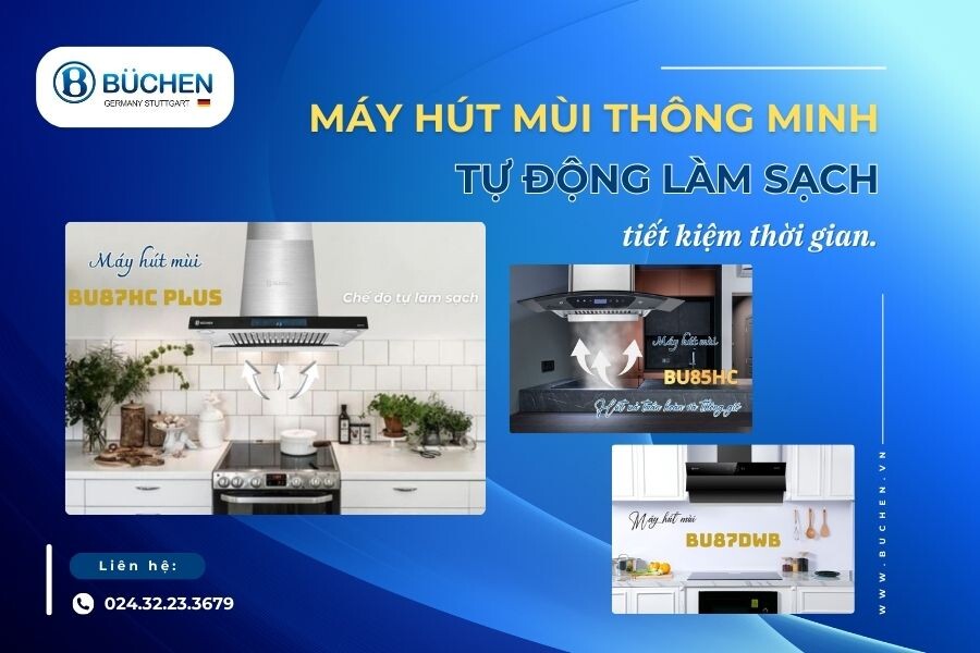 Máy Hút Mùi Thông Minh Tự Động Làm Sạch