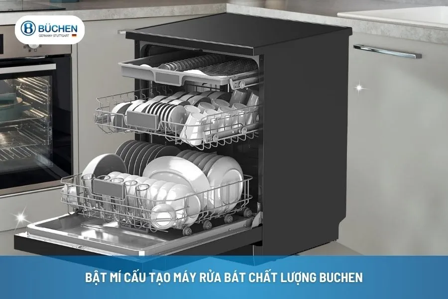 Bật Mí Cấu Tạo Máy Rửa Bát Chất Lượng Buchen