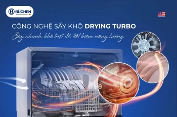 Giải Mã Công Nghệ Sấy Khô Của Máy Rửa Bát Buchen - Tiết Kiệm Điện, Bát Đĩa Luôn Khô Ráo