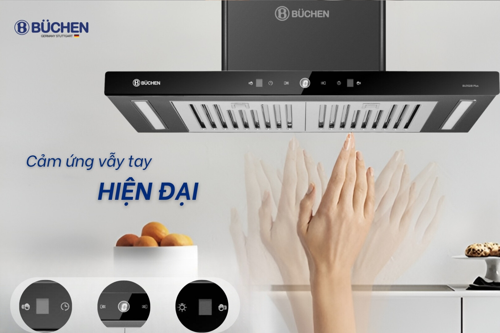 Máy hút mùi Buchen BU35DB Plus