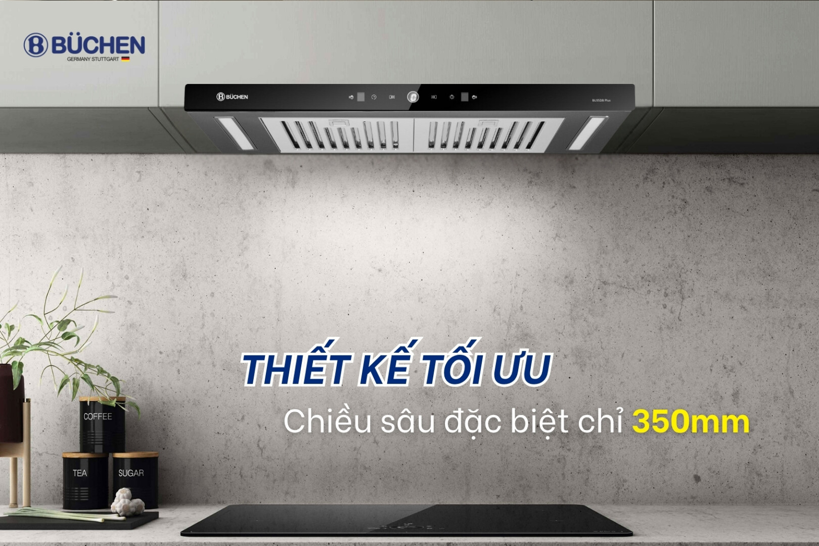 Máy hút mùi Buchen BU35DB Plus