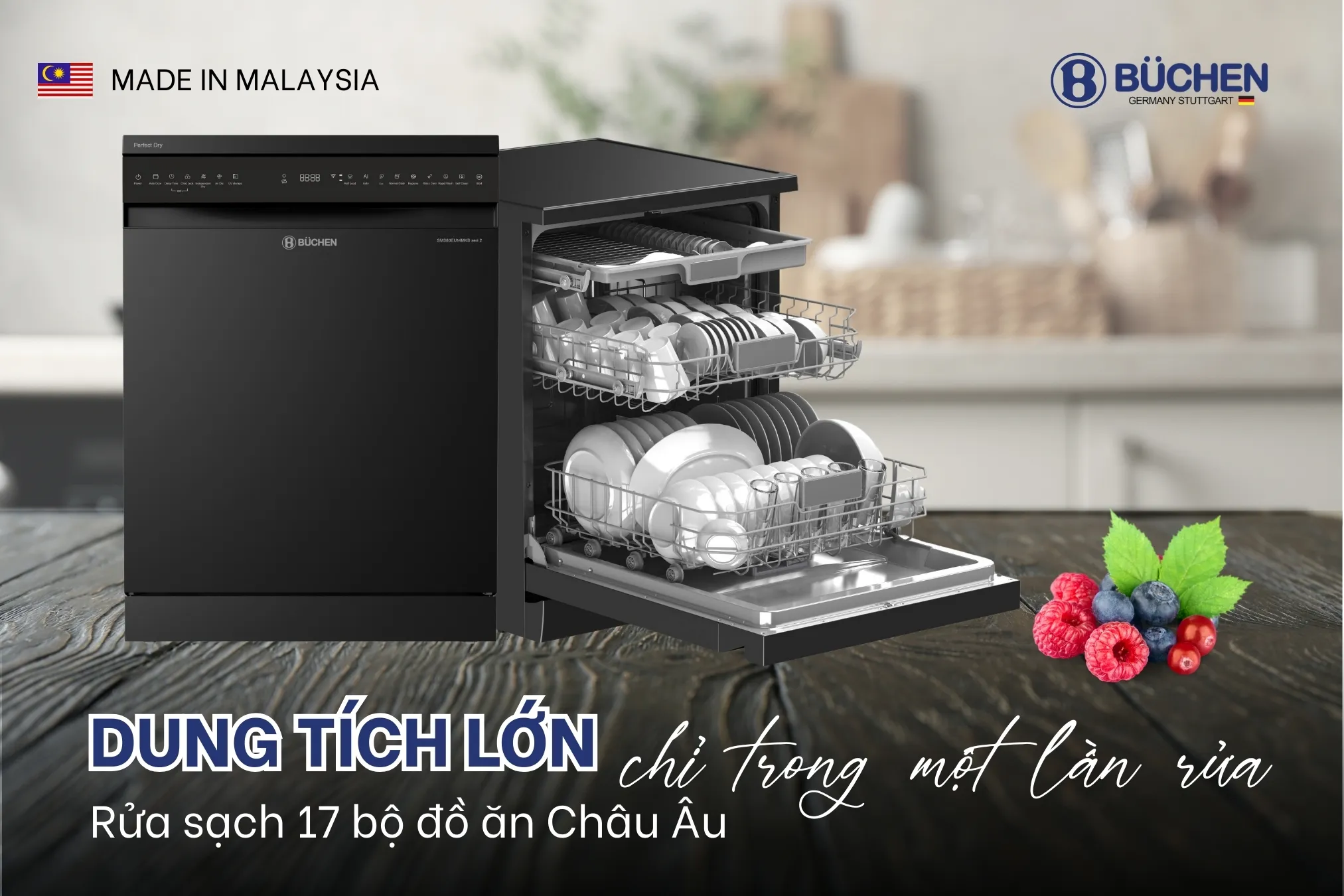 Máy rửa bát SMS80EU14MKB Seri 2