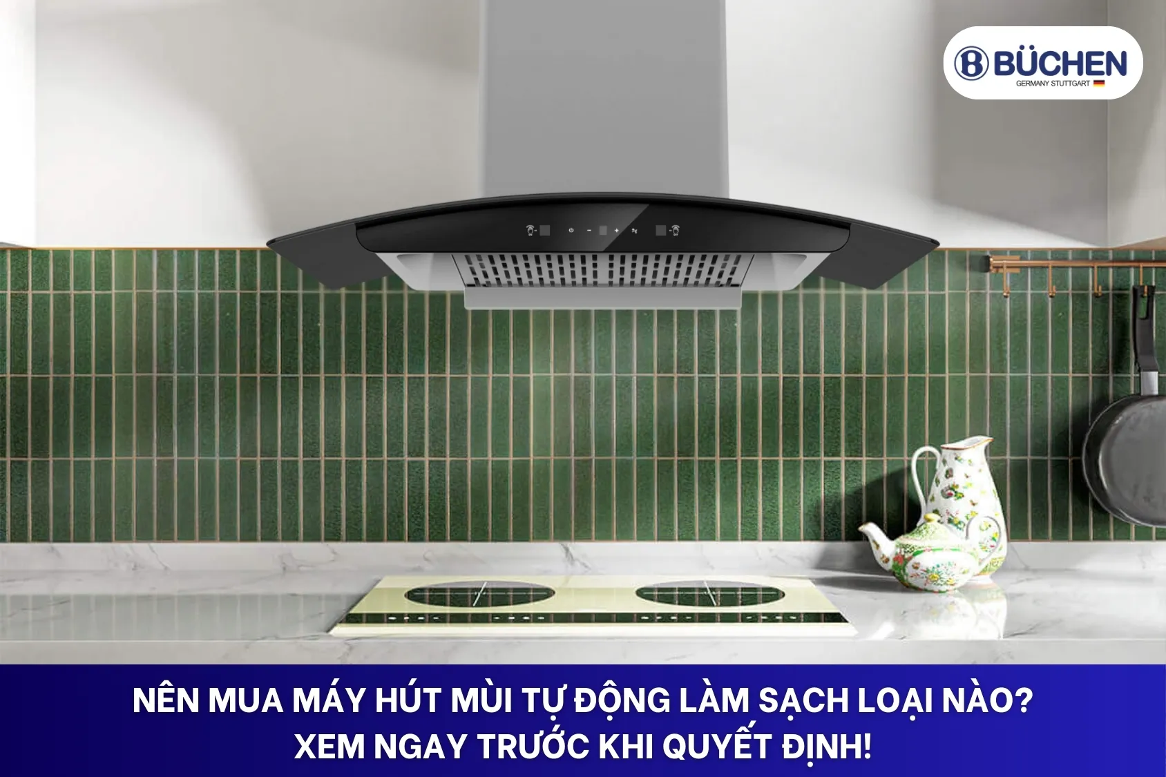 máy hút mùi tự động làm sạch
