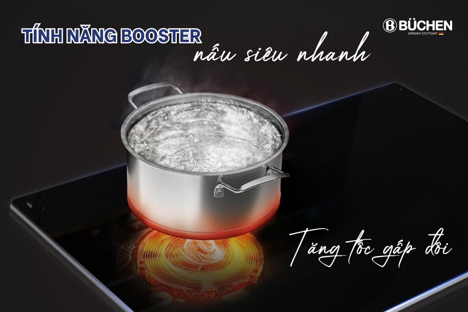 Bếp từ Buchen BUC875MS Turbob Seri 2