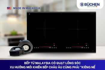 Bếp từ Malaysia có quạt lồng sóc