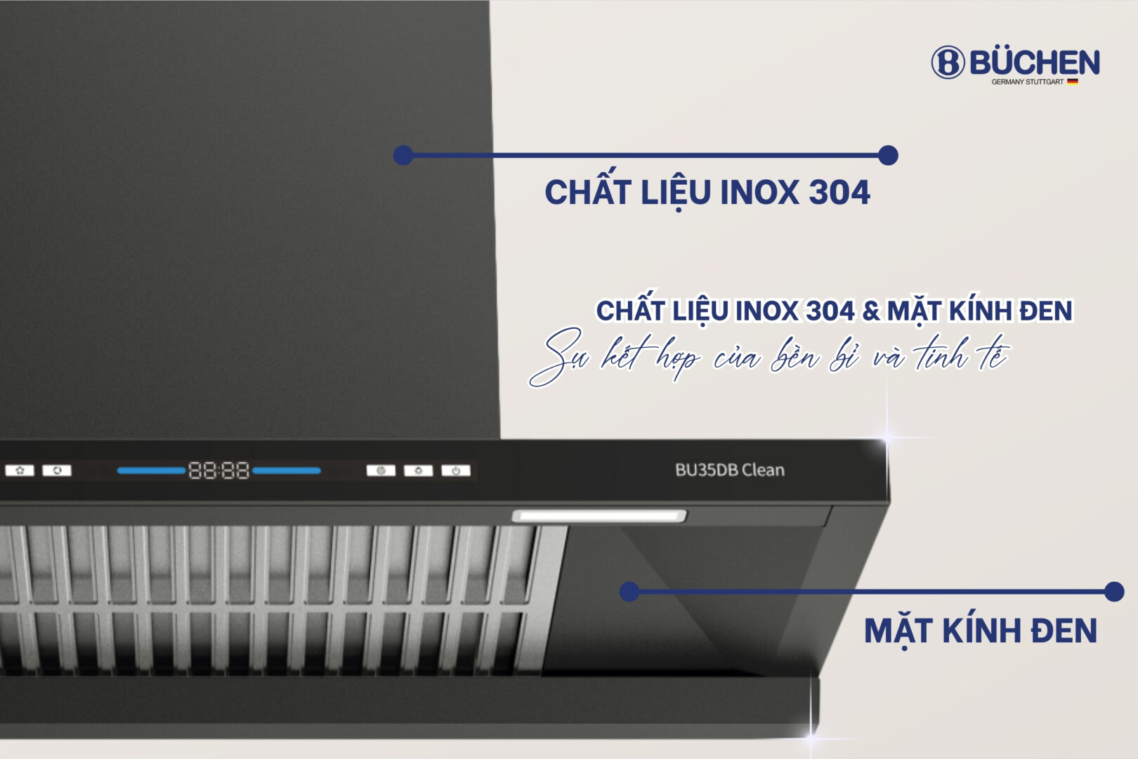 Máy hút mùi Buchen BU35DB Clean