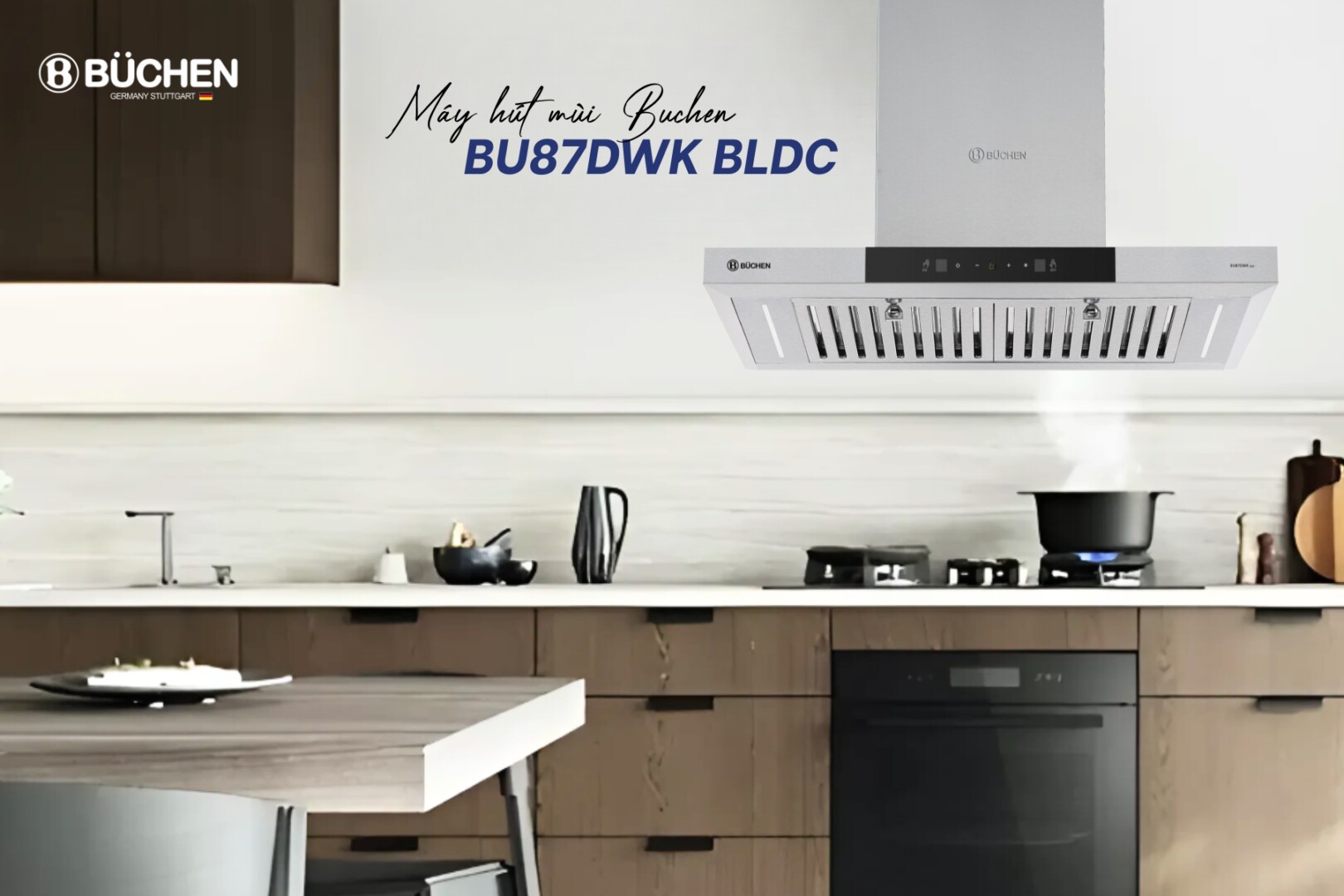Máy hút mùi Buchen BU87DWK BLDC