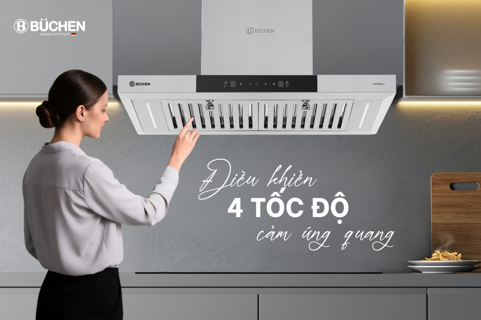 Máy hút mùi Buchen BU87DWK BLDC