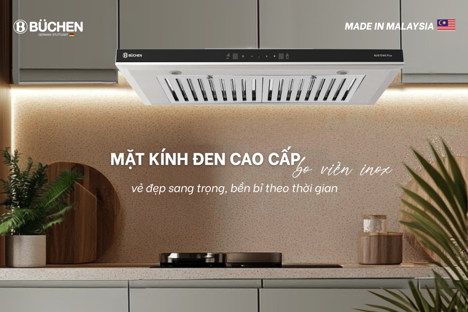 Máy hút mùi Buchen BU97DWS Plus