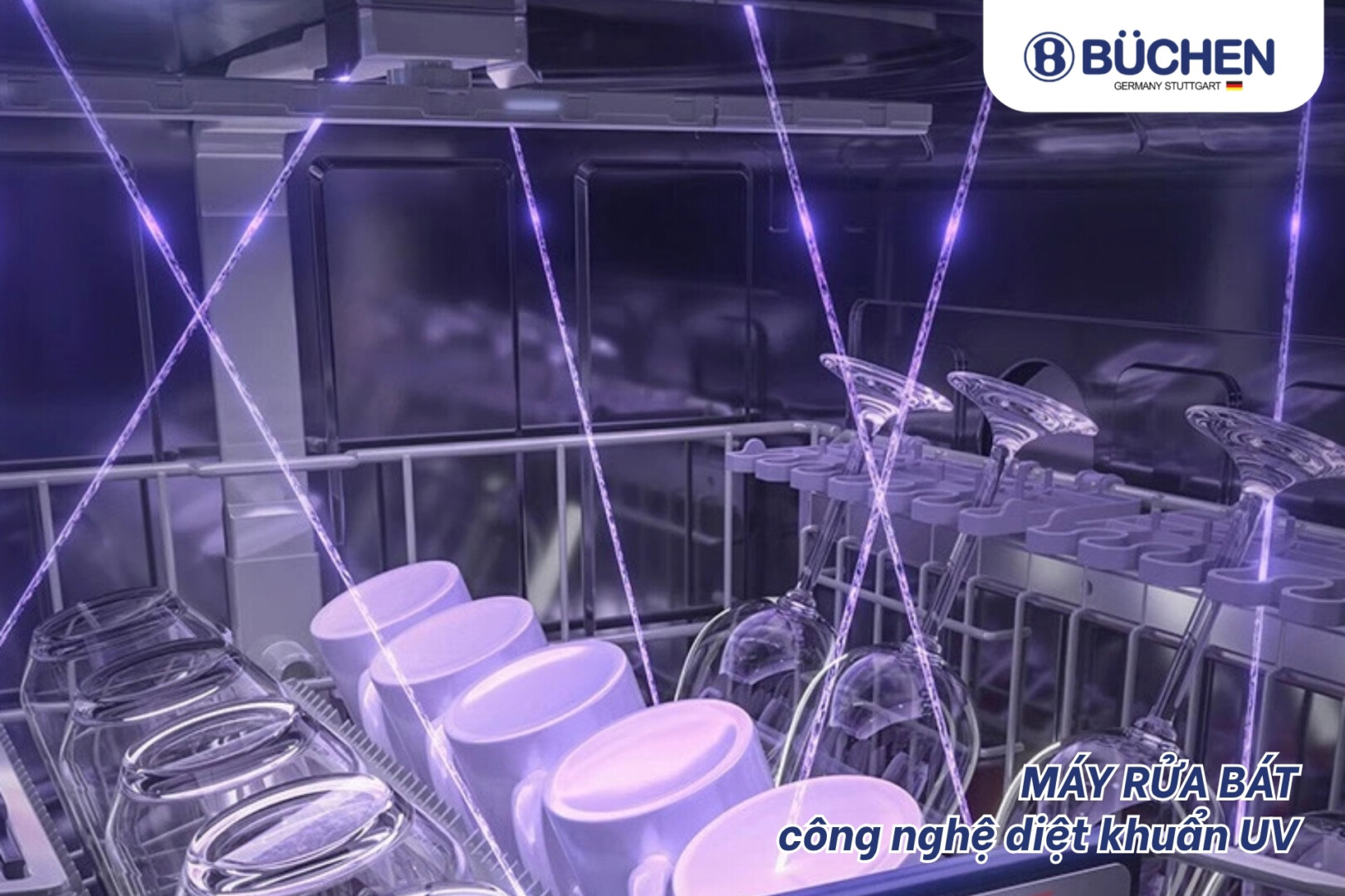Máy rửa bát diệt khuẩn UV