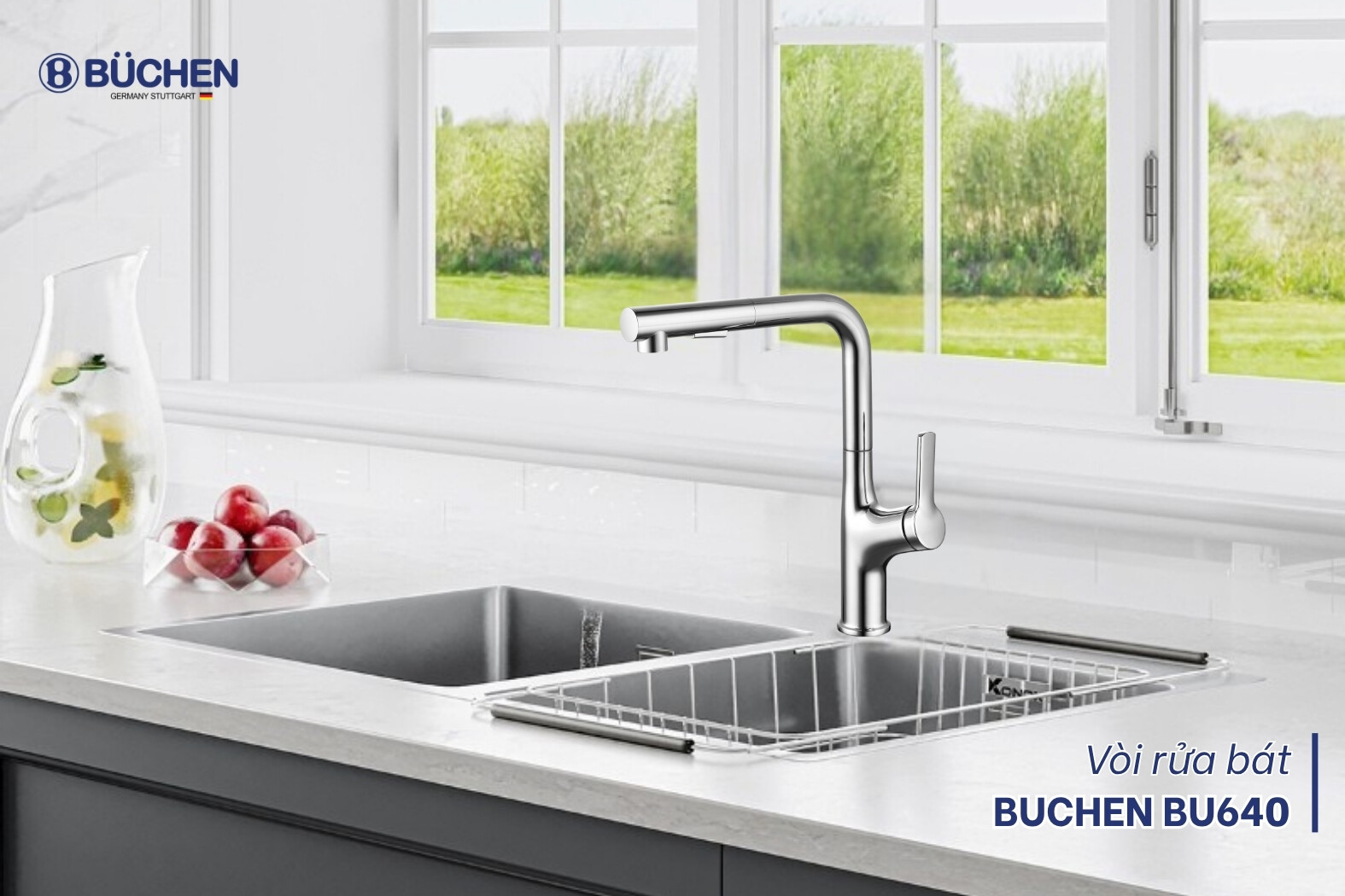 Vòi rửa bát Buchen BU640