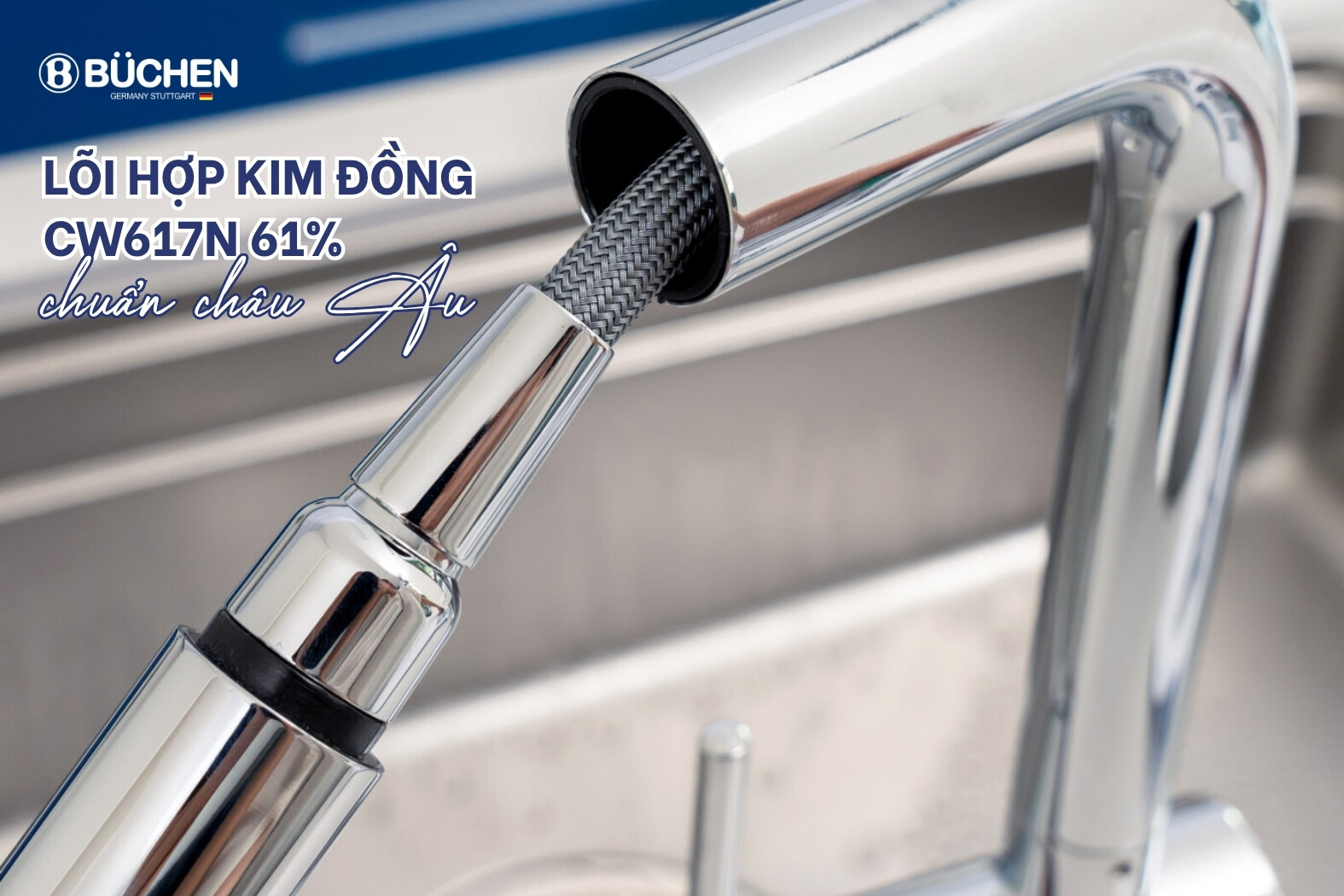 Vòi rửa bát Buchen BU640