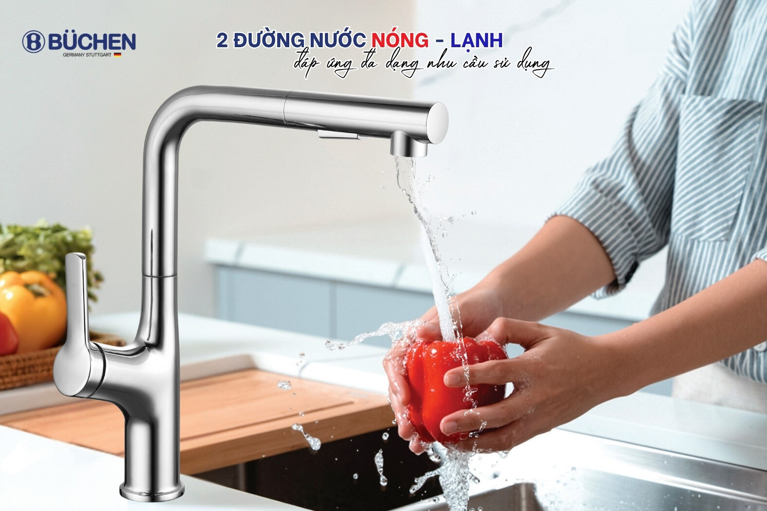 Vòi rửa bát Buchen BU640