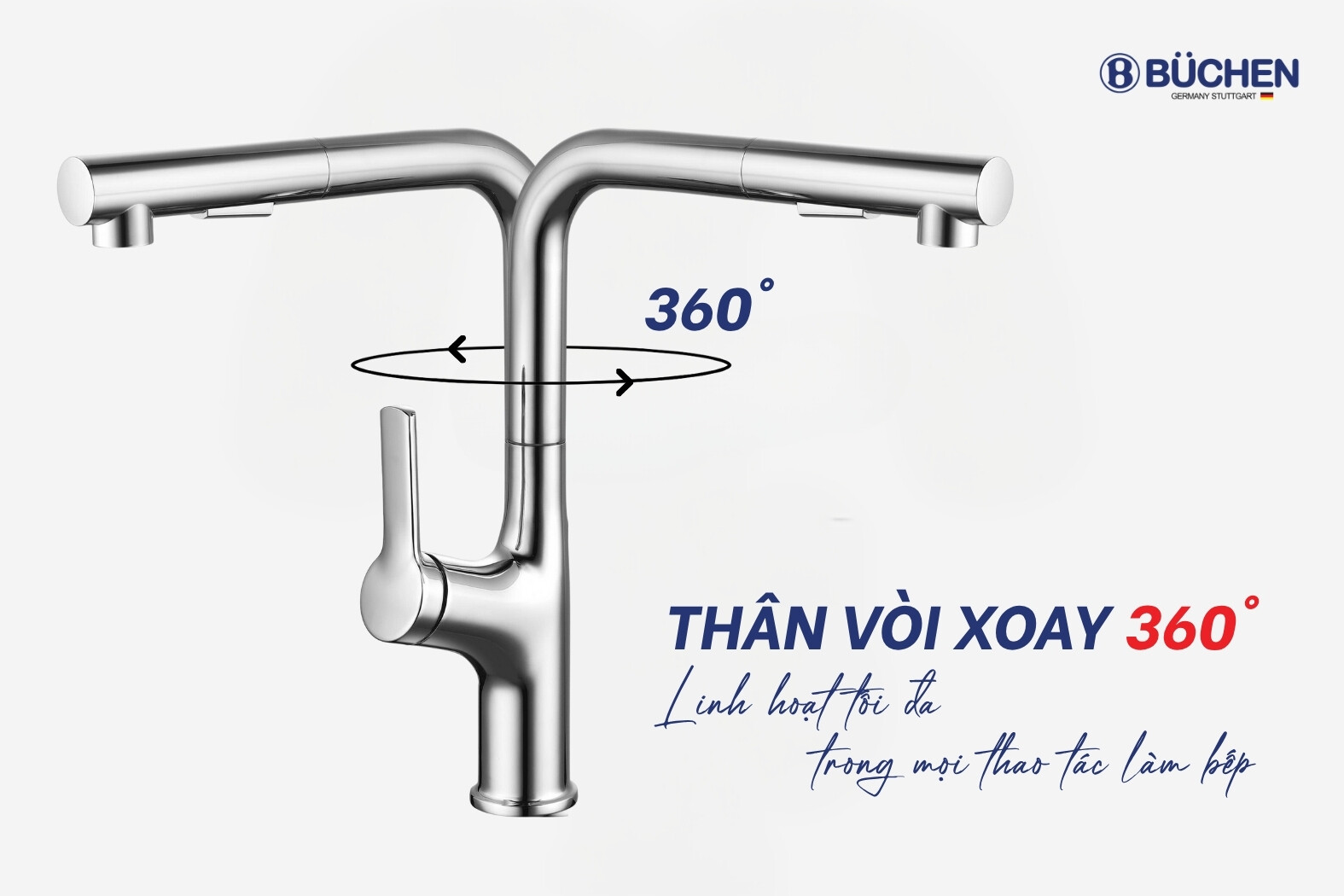 Vòi rửa bát Buchen BU640