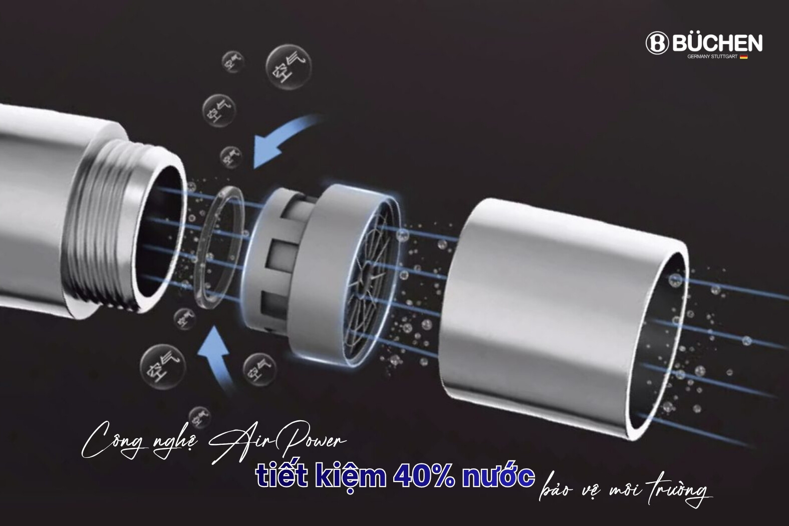 Vòi rửa bát Buchen BU640