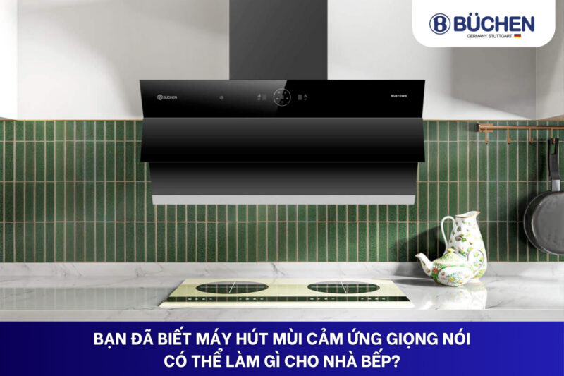 máy hút mùi cảm ứng giọng nói