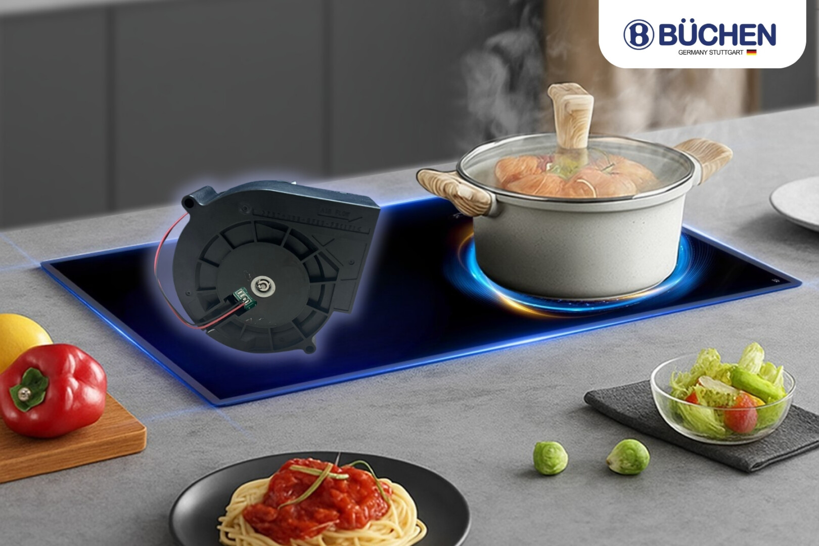 bếp từ có mấy loại quạt tản nhiệt