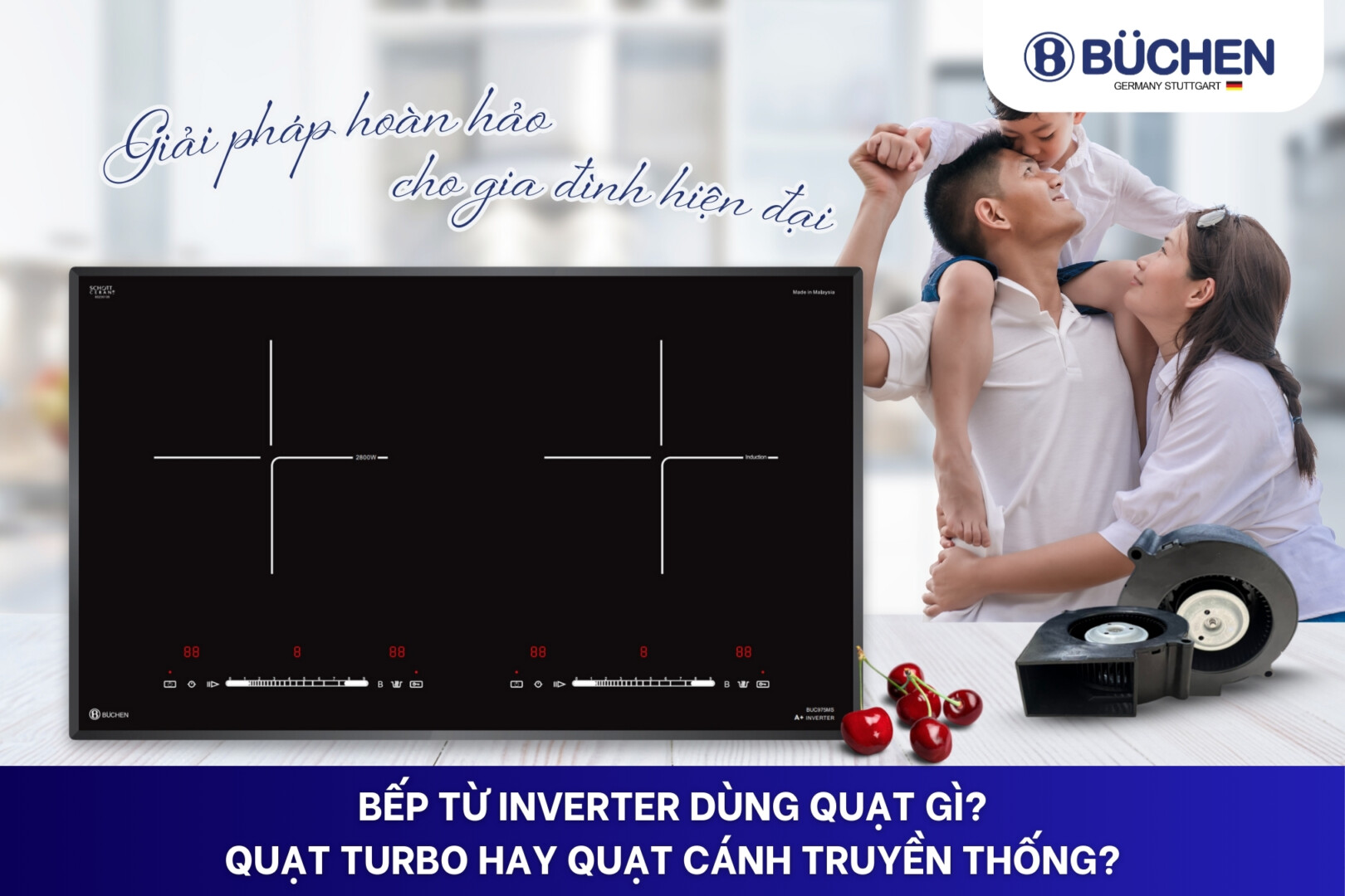 bếp từ inverter dùng quạt gì