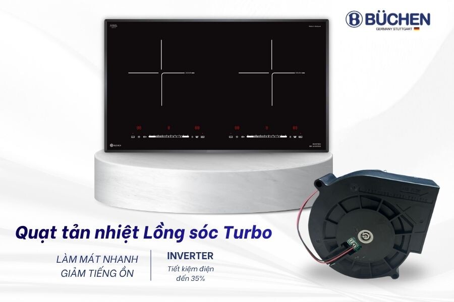 quạt lồng sóc trên bếp từ Malaysia