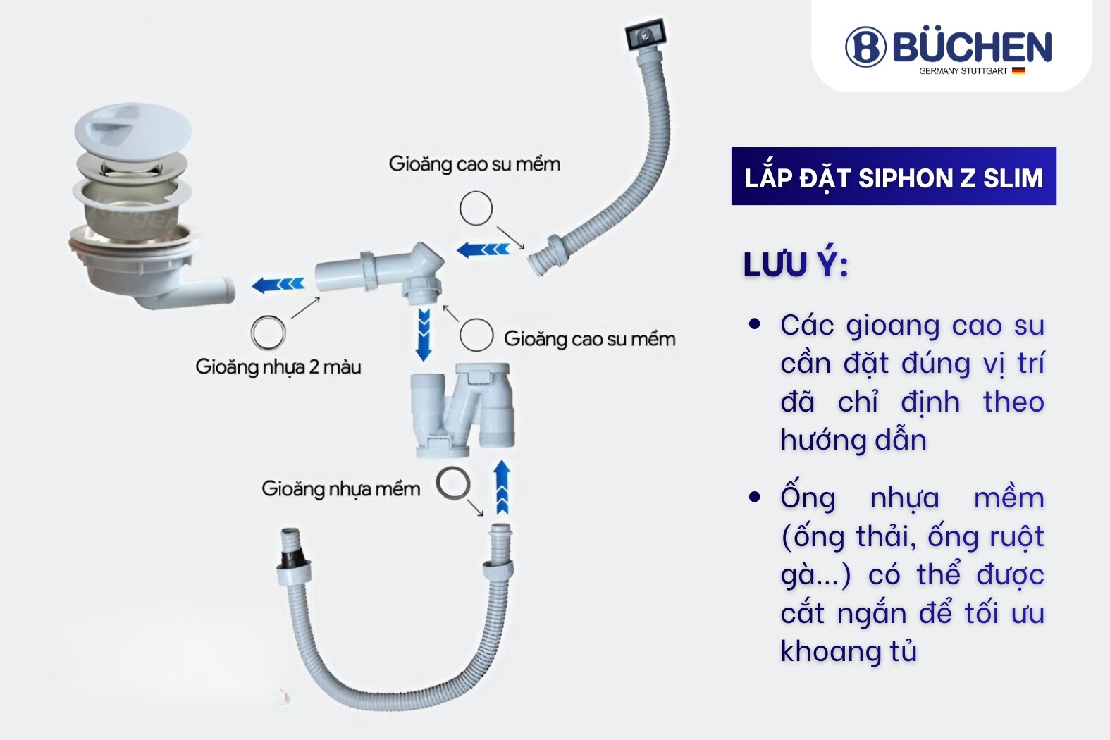 chậu rửa bát cao cấp Buchen