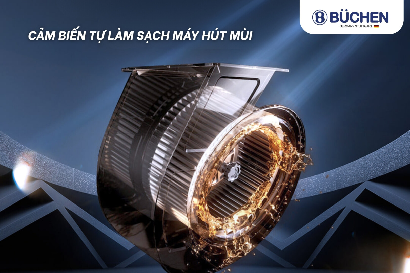 Cảm biến tự làm sạch máy hút mùi