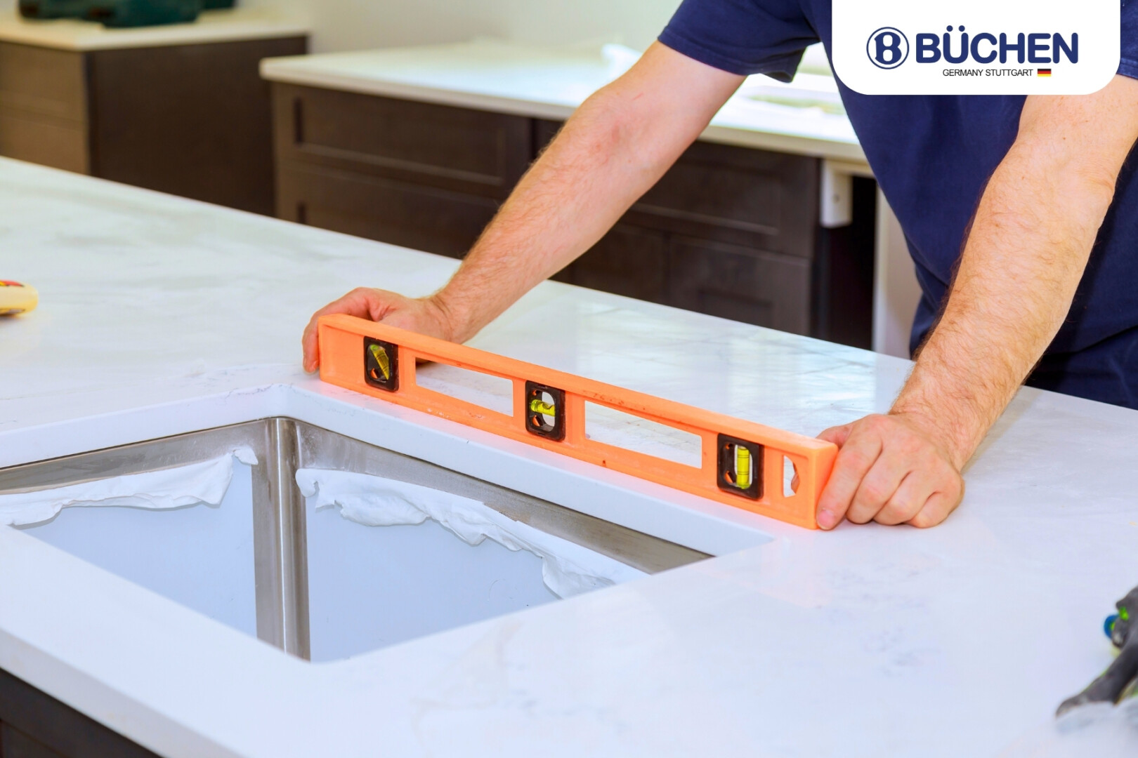 hướng dẫn lắp đặt chậu rửa bát Buchen