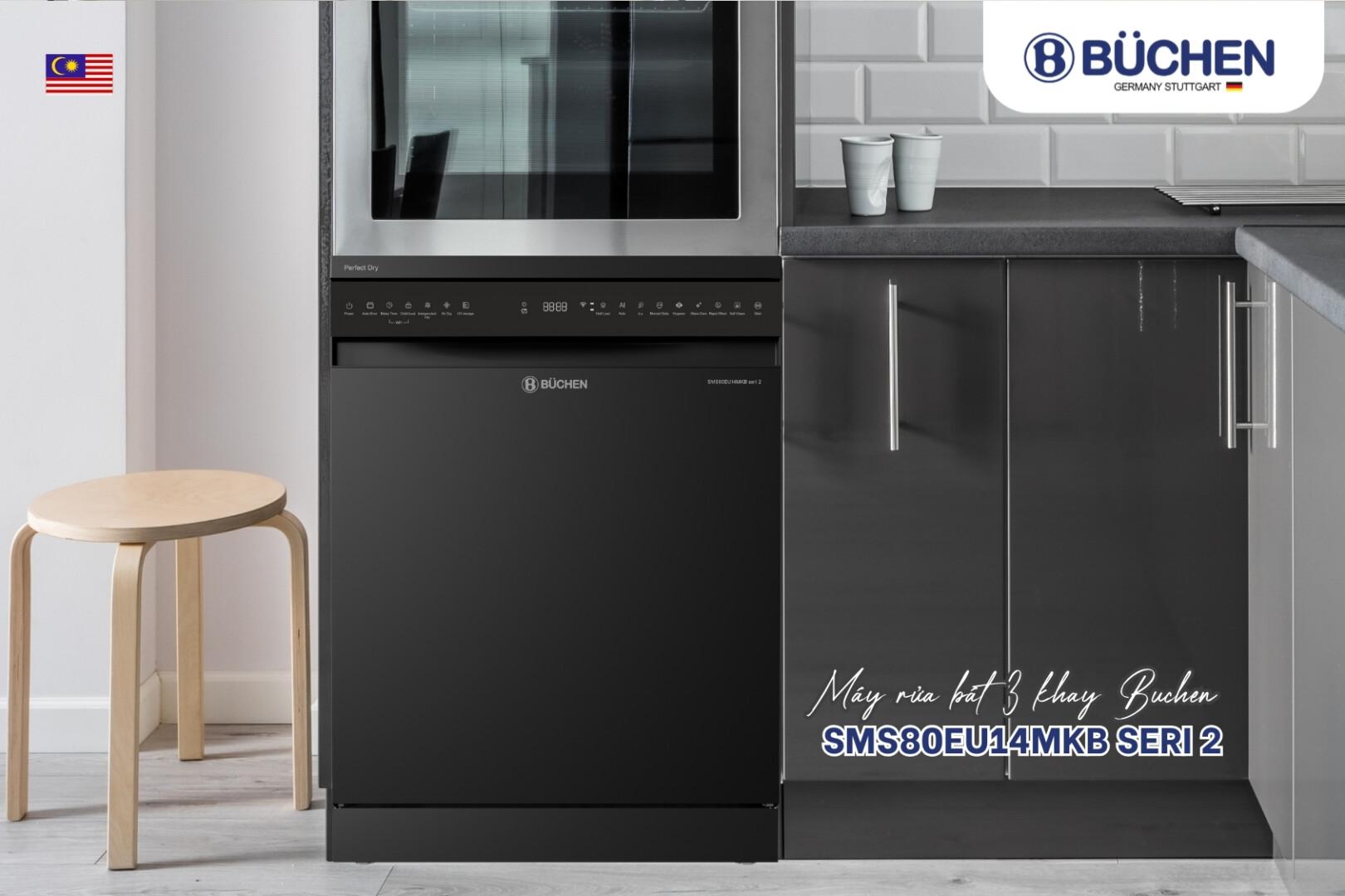 Máy rửa bát 3 khay