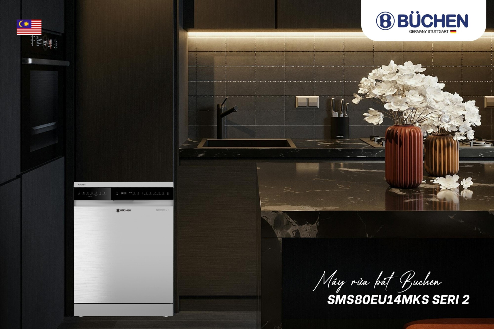 Máy rửa bát sấy bằng khí nóng