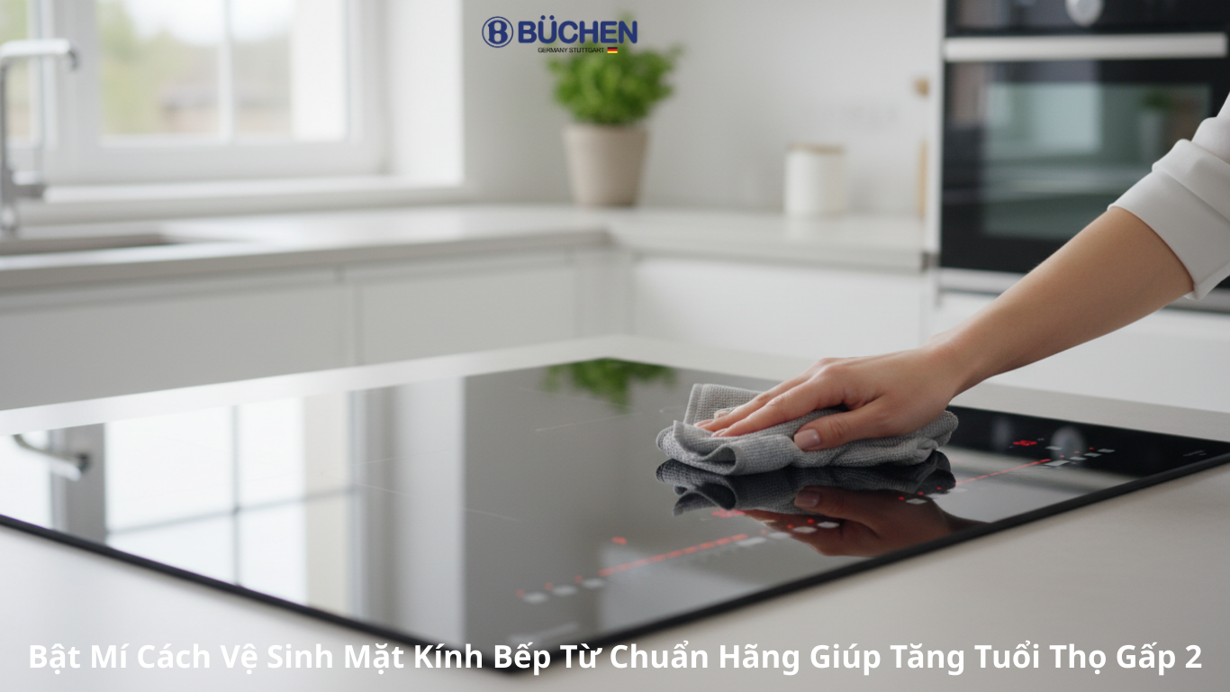 Bật Mí Cách Vệ Sinh Mặt Kính Bếp Từ Chuẩn Hãng Giúp Tăng Tuổi Thọ Gấp 2