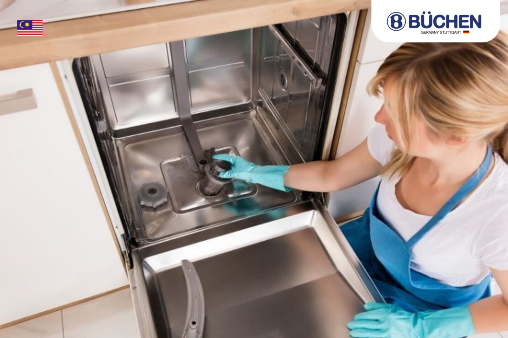 máy rửa bát bị tắc nước