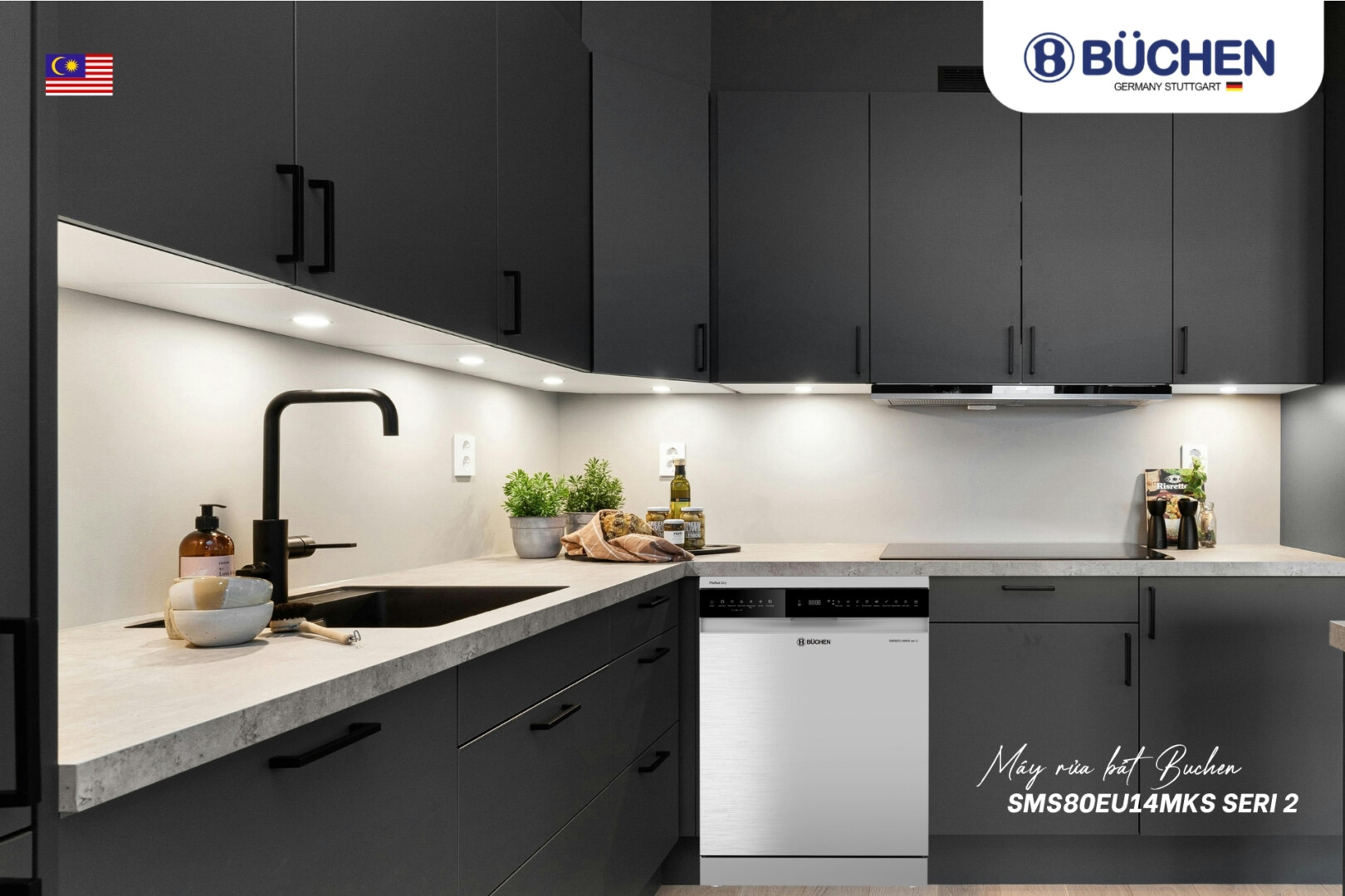 máy rửa bát bị tắc nước