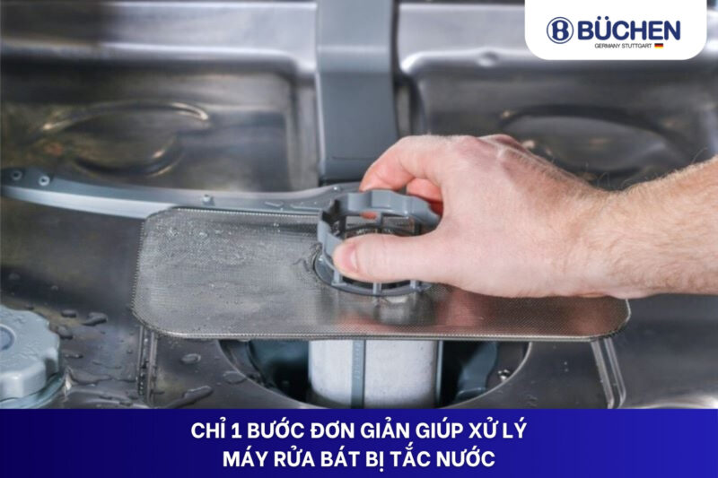 máy rửa bát bị tắc nước