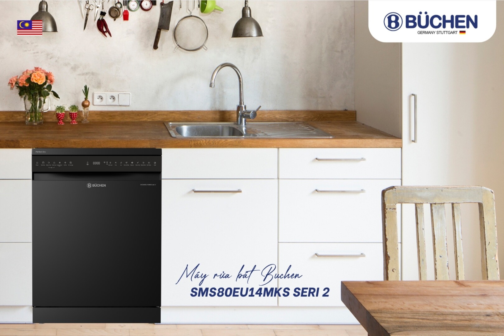 Máy rửa bát công nghệ Eco Silence