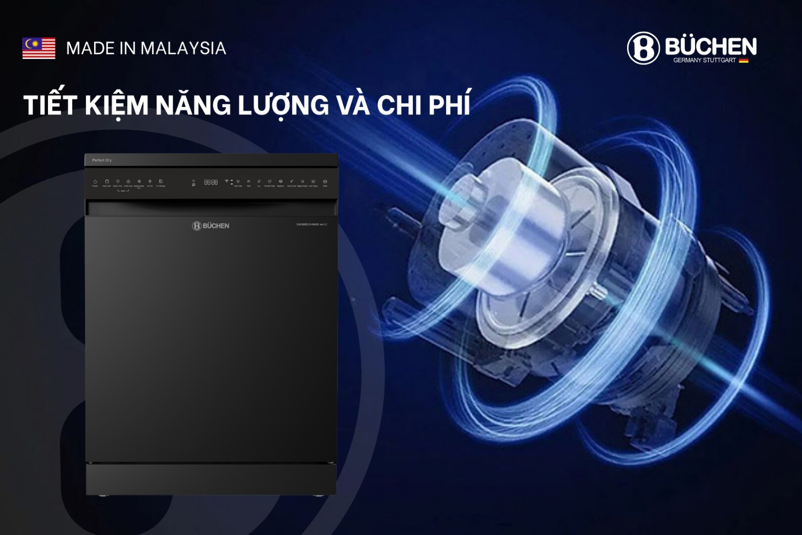 Máy rửa bát công nghệ Eco Silence