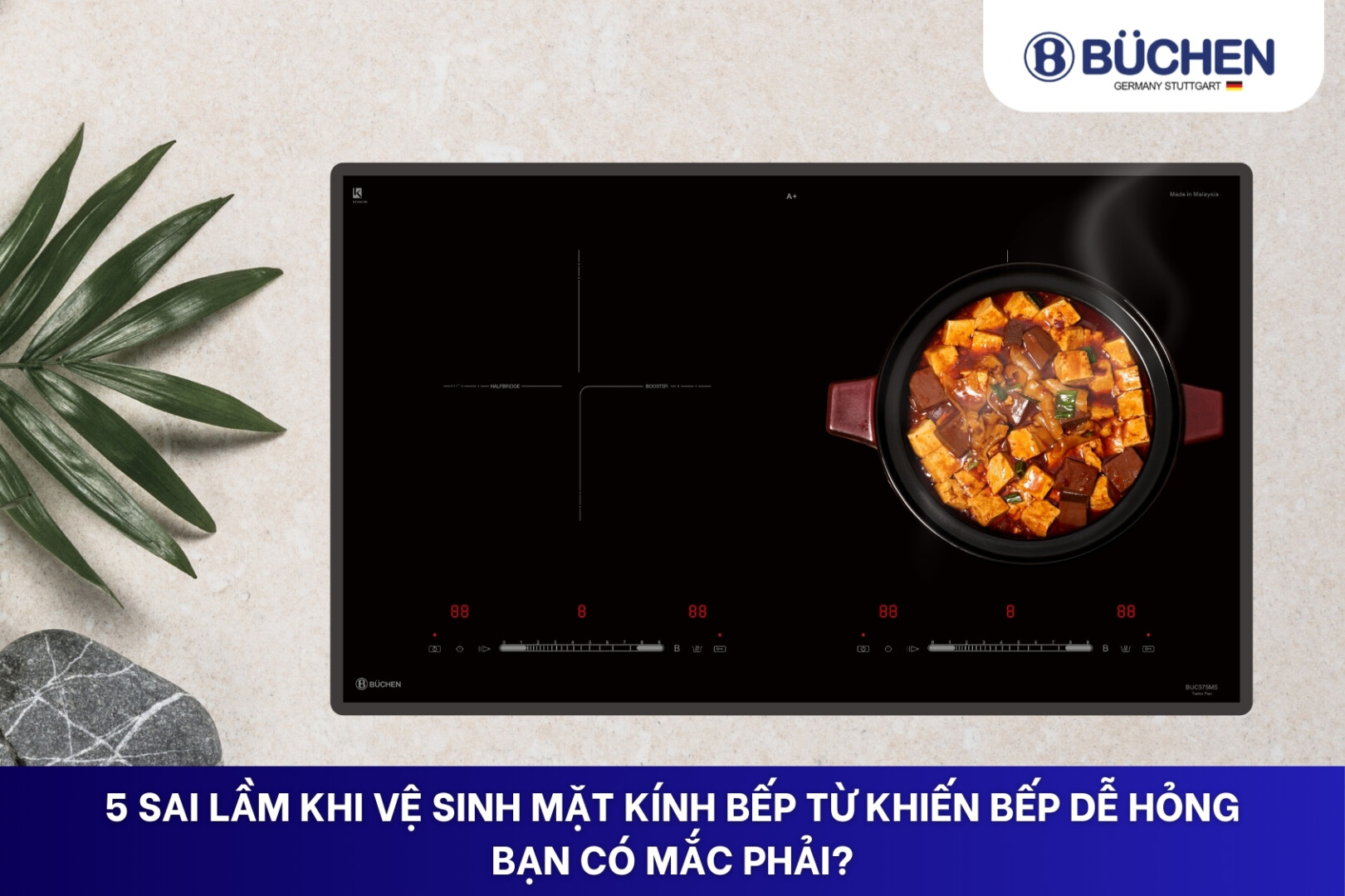 bếp từ kính Pháp cao cấp