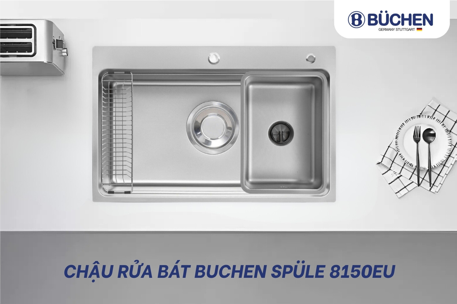 chậu rửa bát chống bám bẩn