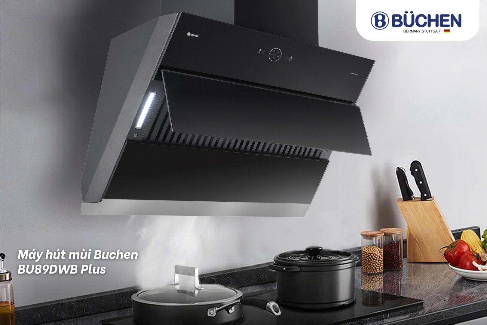 máy hút mùi tuabin đôi