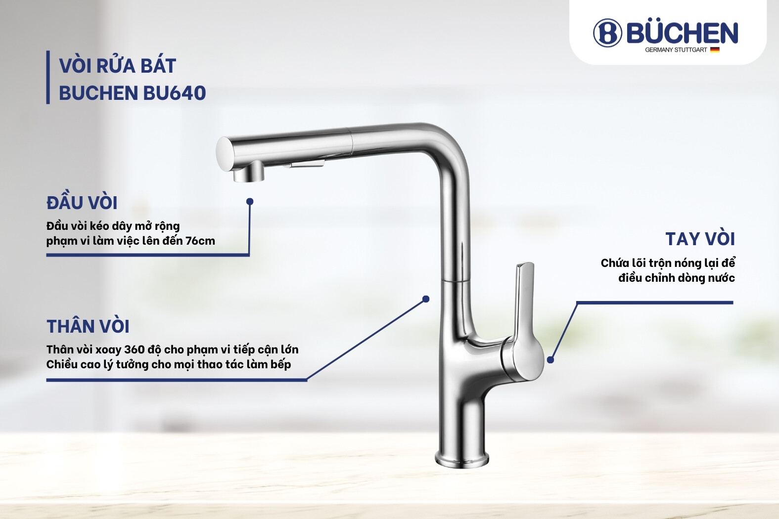 vòi rửa bát phun mưa tạo bọt