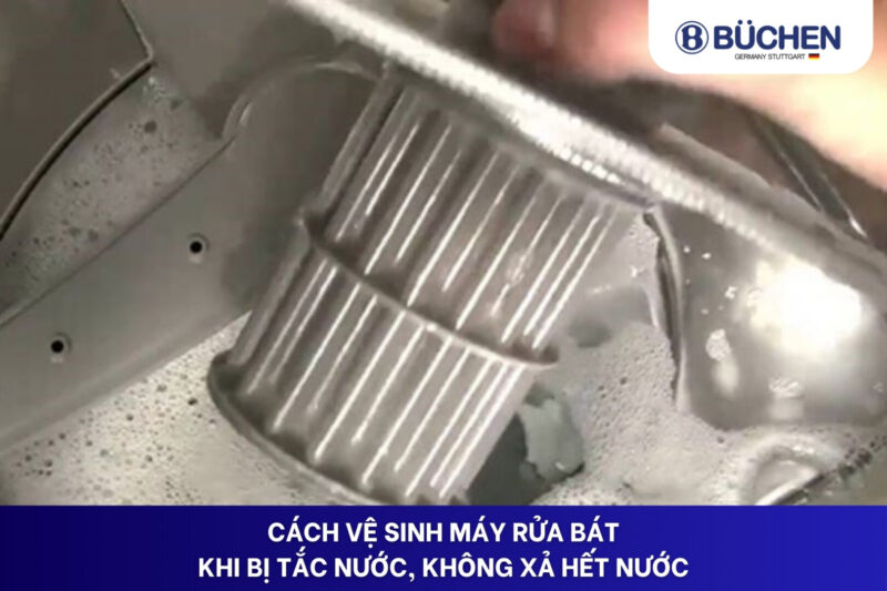 vệ sinh máy rửa bát