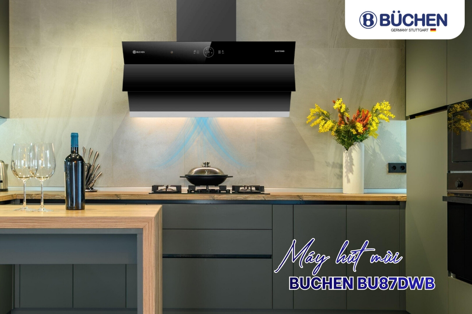 Máy hút mùi động cơ đôi