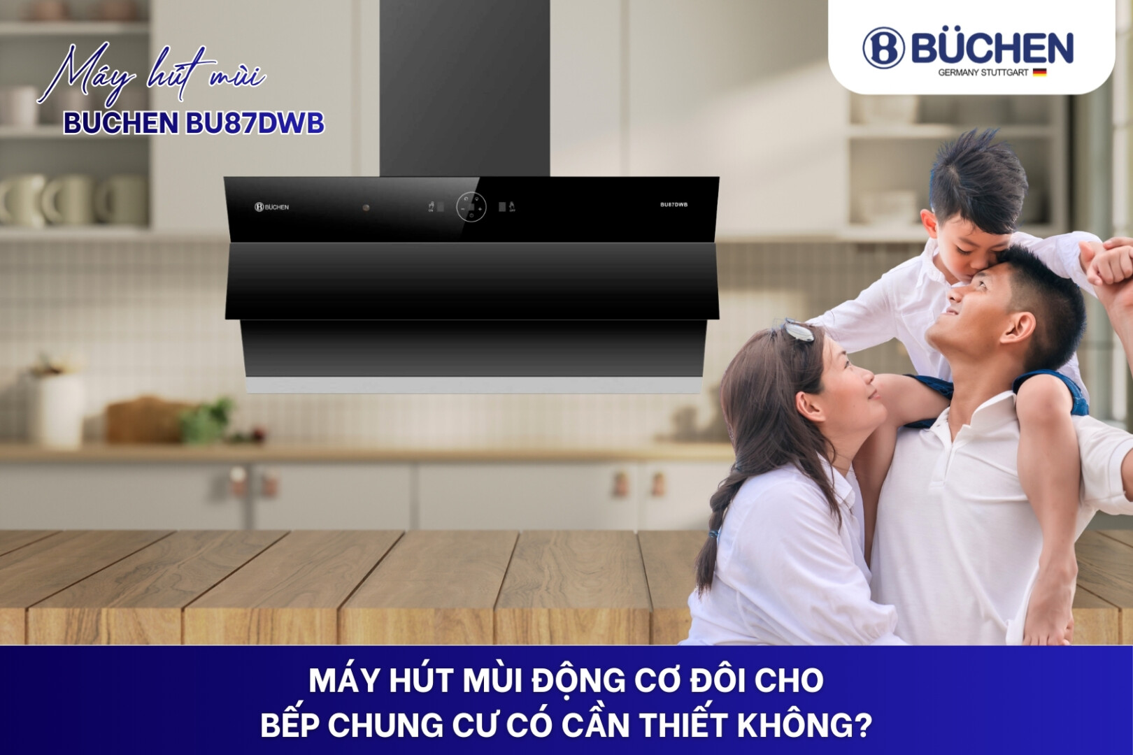 Máy hút mùi động cơ đôi