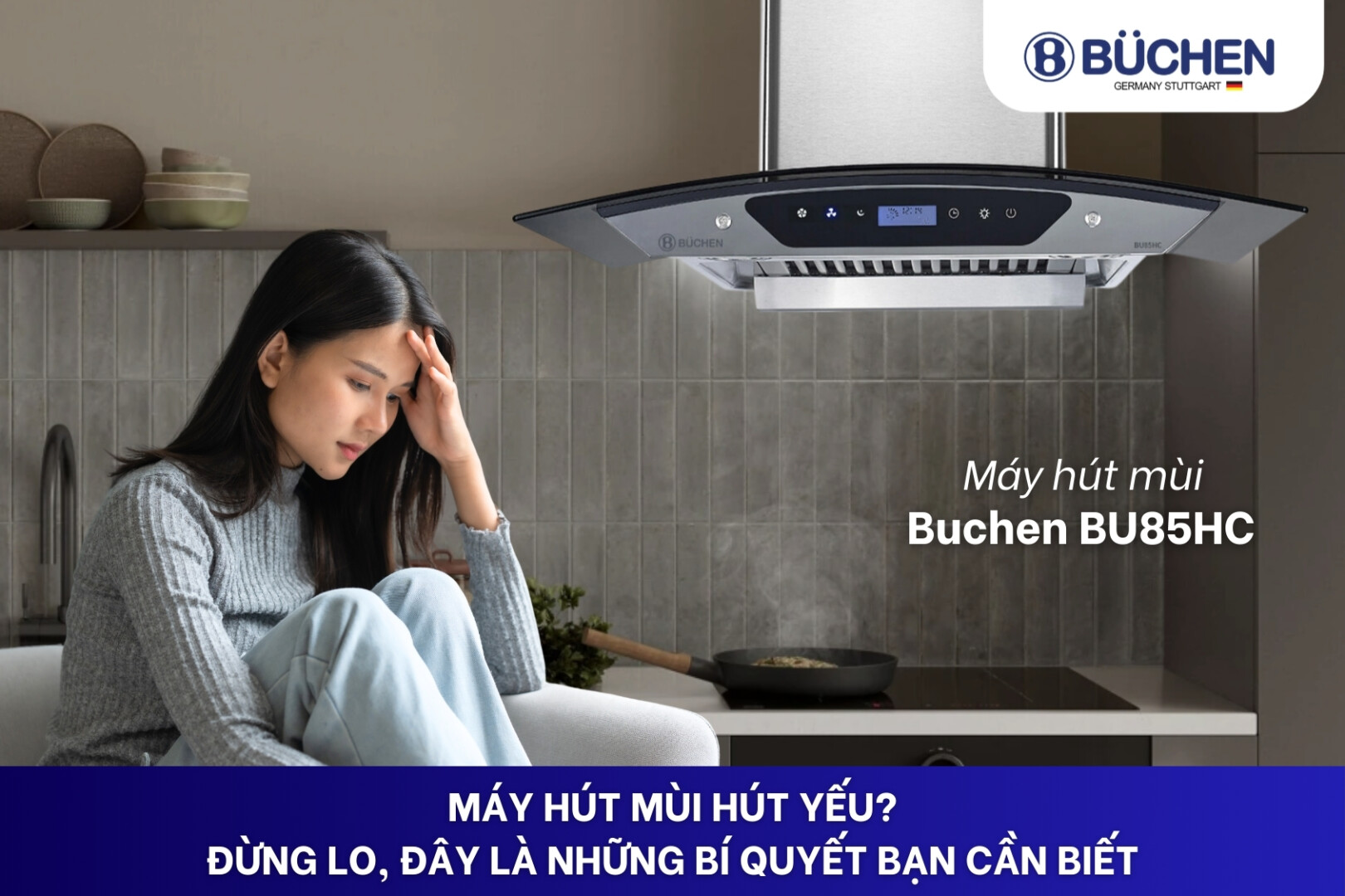 Máy hút mùi hút yếu