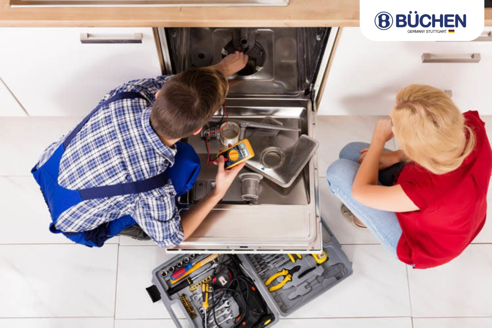 máy rửa bát bị đọng nước